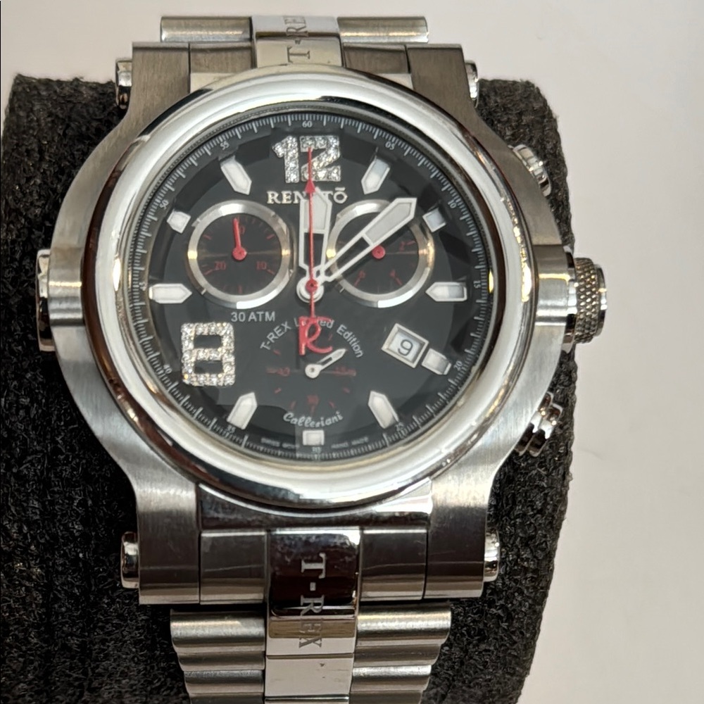 Renato T-Rex Silver Chronograph Watch